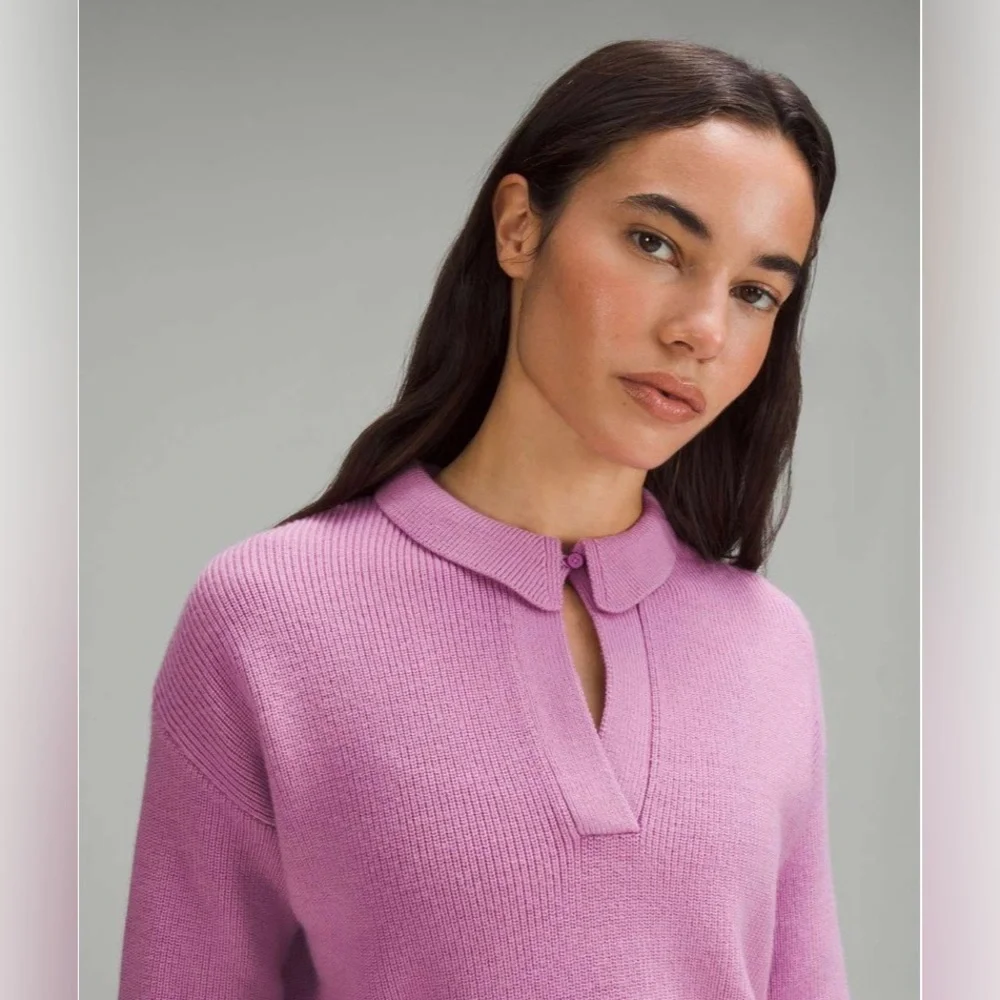 Lululemon Collared Merino Wool-Blend Sweater